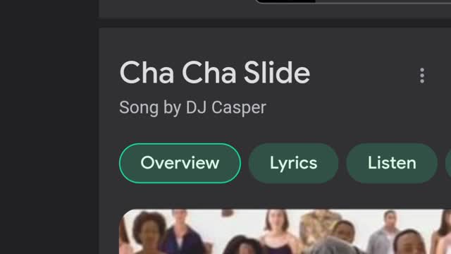 Google Search cha cha slide