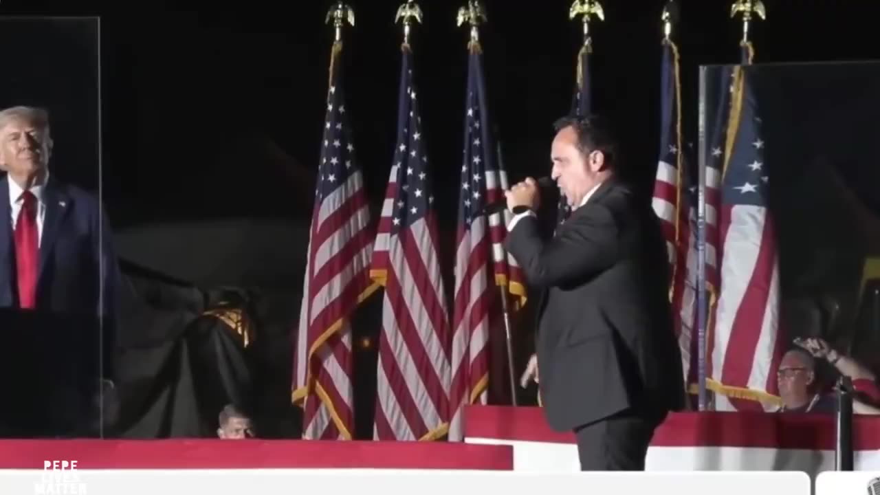 The greatest ending of any of Trump's rallies ever!