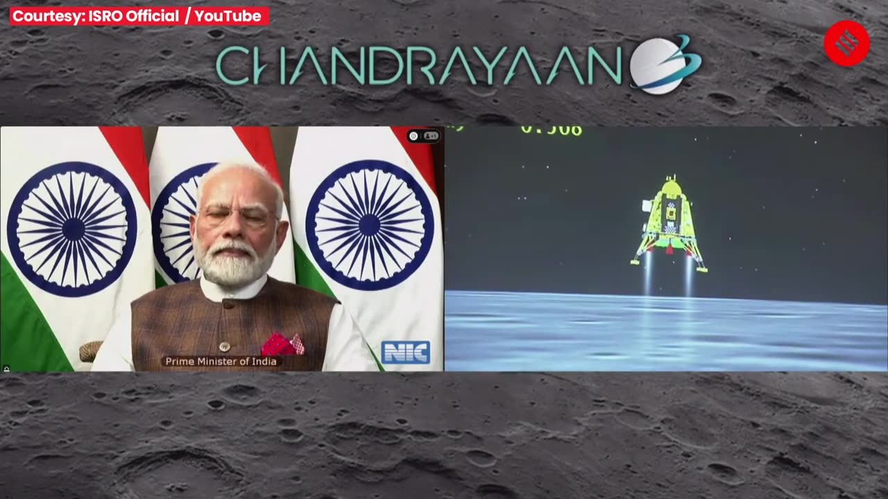 Chandrayaan 3 Lander Makes A Successful And Safe Soft Landing | ISRO Chandrayaan 3 Landing