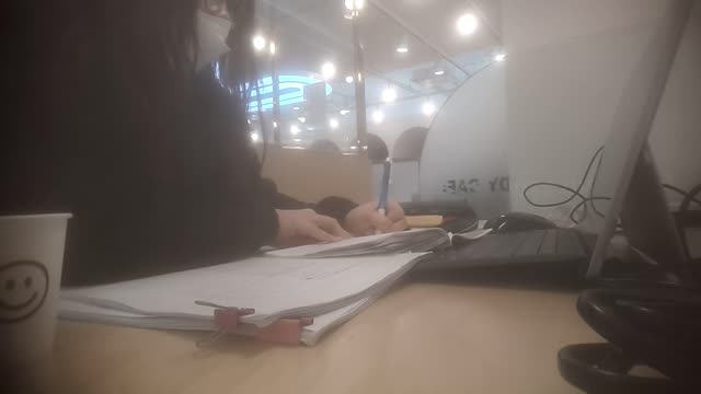 a student Studying