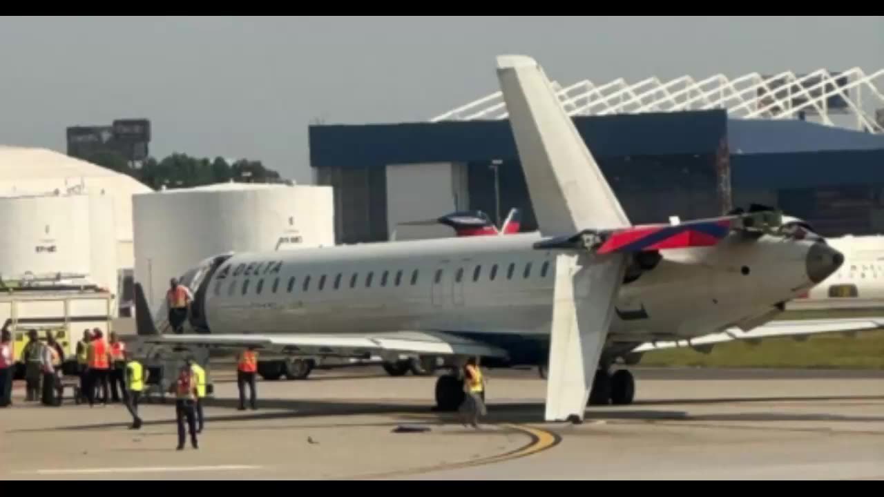 Two Delta Airline Planes Collide at an International Airport!