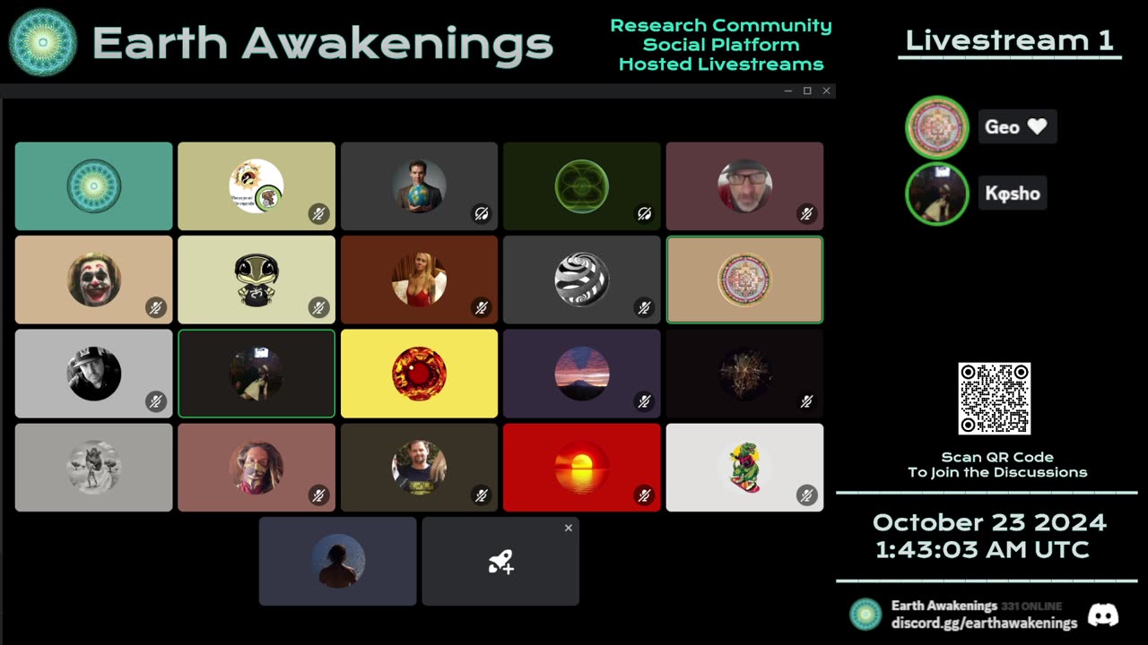 Earth Awakenings - Livestream 1 - #1943