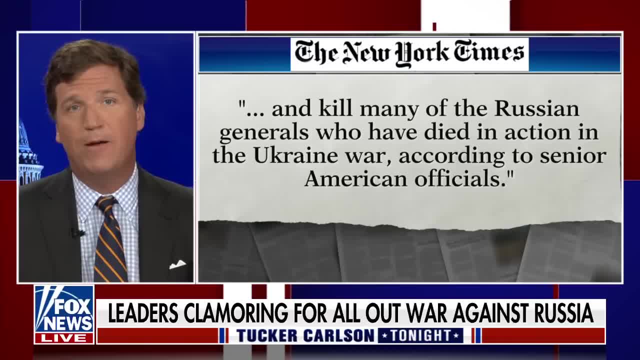 Tucker - Violence is already beginning
