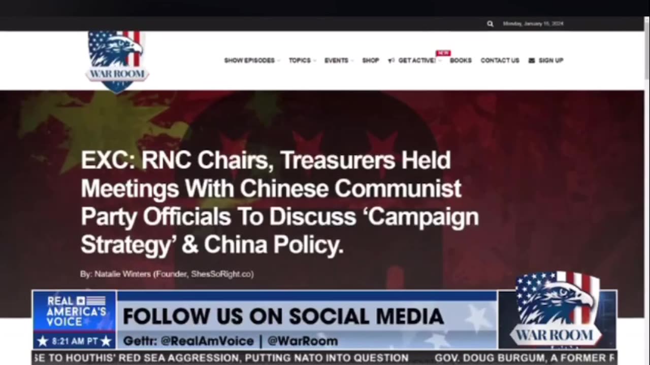 BOMBSHELL Discovery - RNC Conspiring With CCP - TREASON