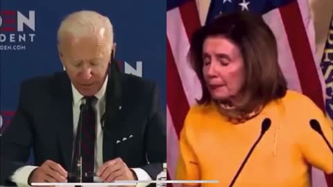 Speaker Pelosi chats with Joe Biden