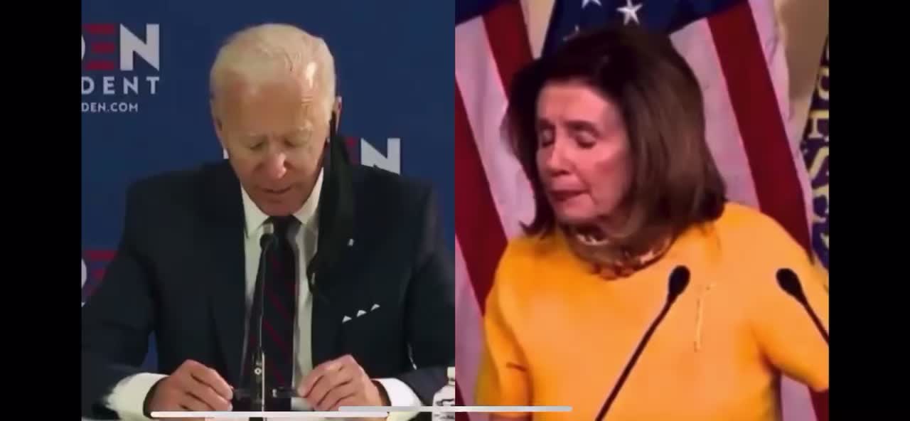 Speaker Pelosi chats with Joe Biden