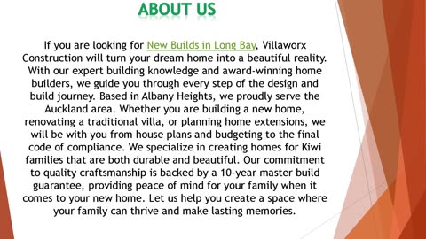 If you are looking for New Builds in Long Bay