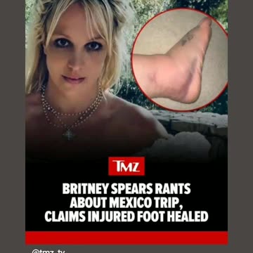 Britney spears complain about ankle injury is healed now 5/21/24