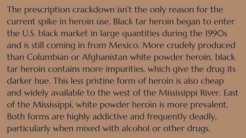 The Rise of Heroin Use in the U.S.