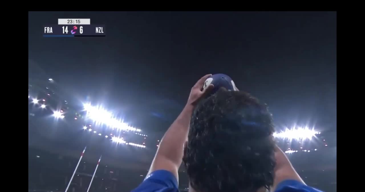 Rugby Player HITS CAMERAMAN with Ball