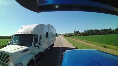 Squeezing Three Trucks into Two Lanes
