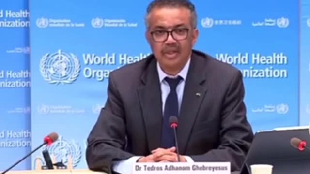 WORLD HEALTH ORGANIZATION ADMITING THE PLAN