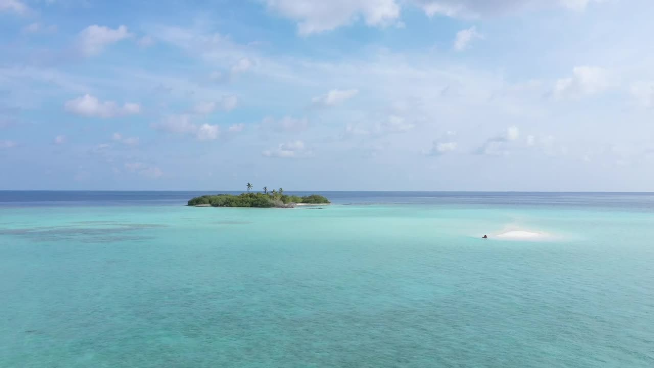 Little island in the middle of the ocean