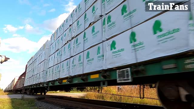 CN 2314 CN 5682 & CN 8823 Engines Manifest Train Westbound On Strathroy Sub TRACK SIDE