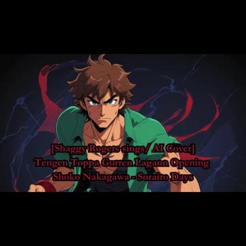 [Shaggy Rogers sings/AI Cover] Tengen Toppa Gurren Lagann OP Shoko Nakagawa - Sorairo Days (空色デイズ)