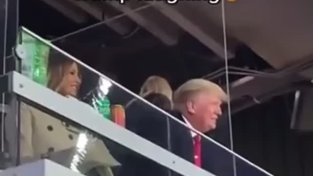 Trump laughs along to chants of "Let's Go Brandon!" at World Series