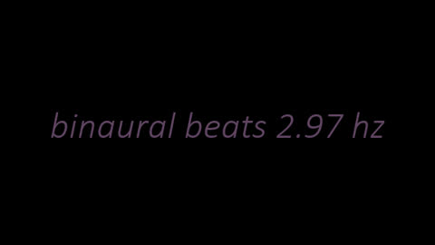 binaural beats 2.97 hz