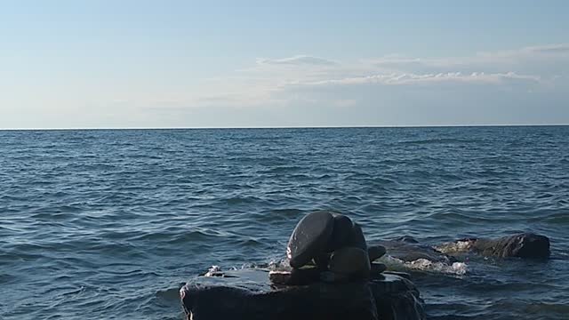 Me stacking in Lake Ontario