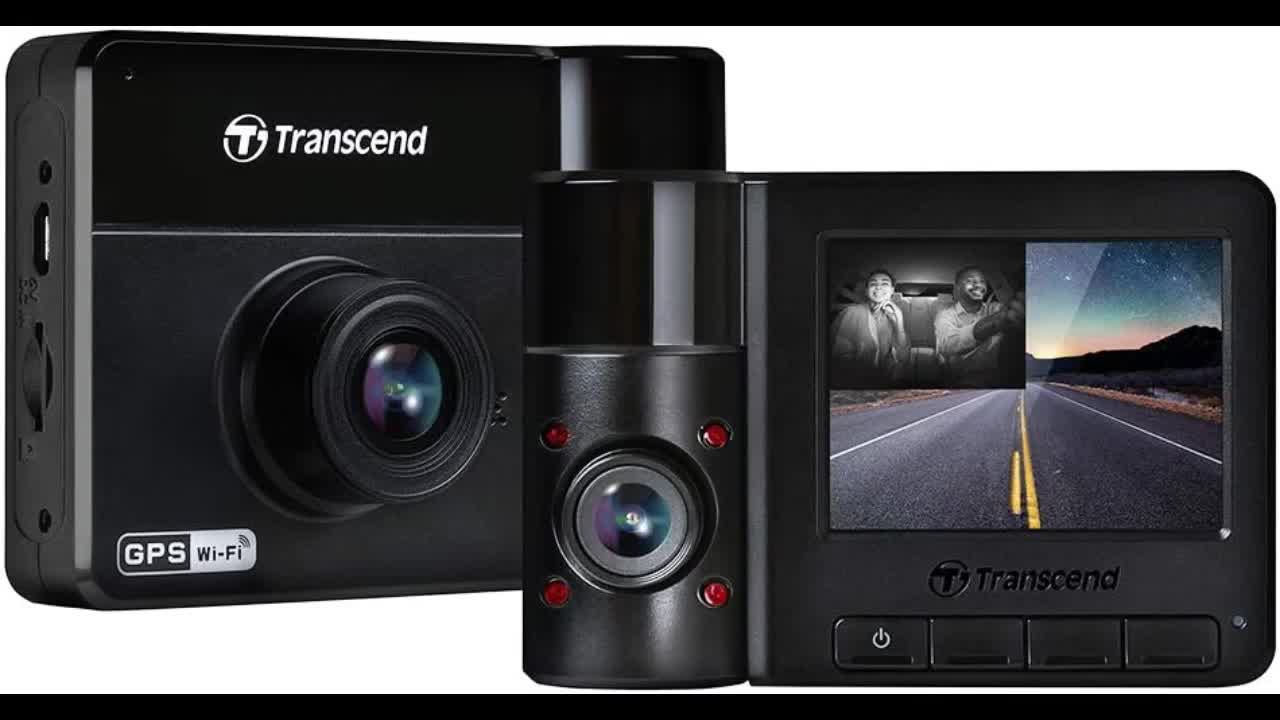 Review: Transcend DrivePro 550 Dual Lens Dash Camera Dashcam TS-DP550B-64G , Black