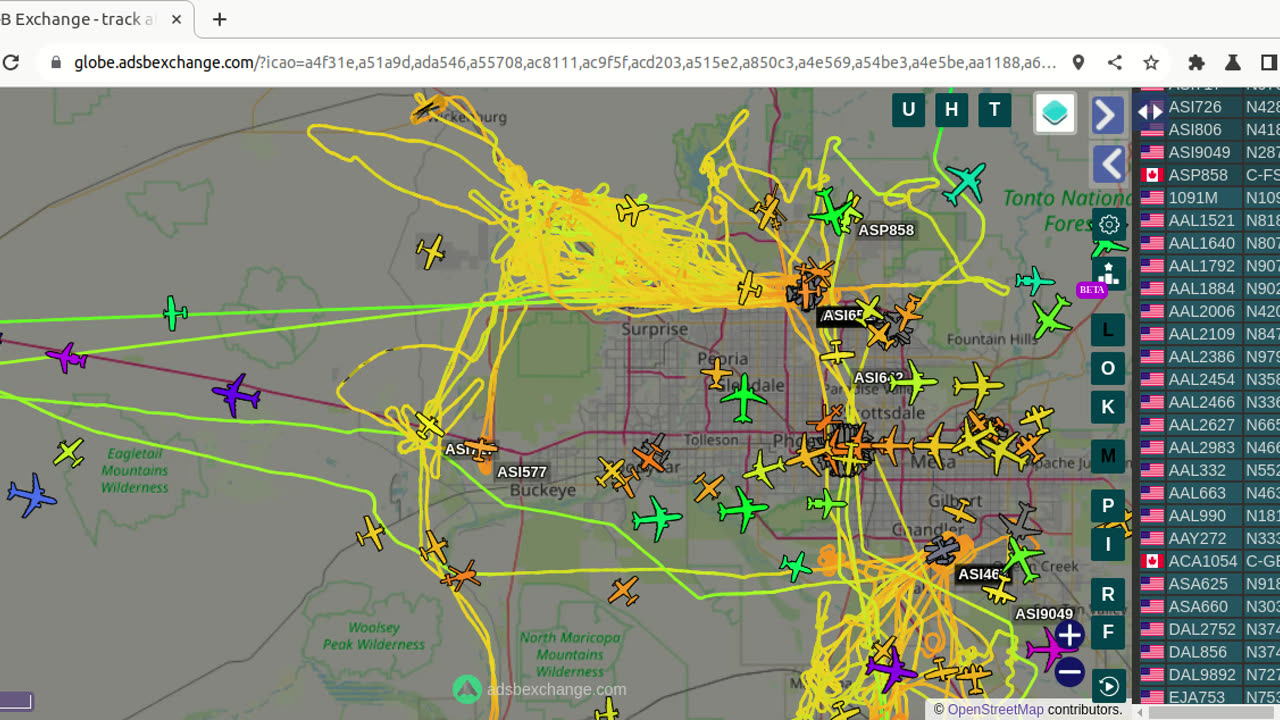 More Gang Bangin by N745PA N979C SCA7 over Phoenix AZ - march 24th