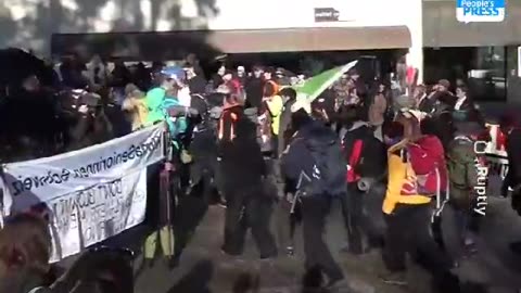 Hundreds Protest DAVOS before the start of WEF.