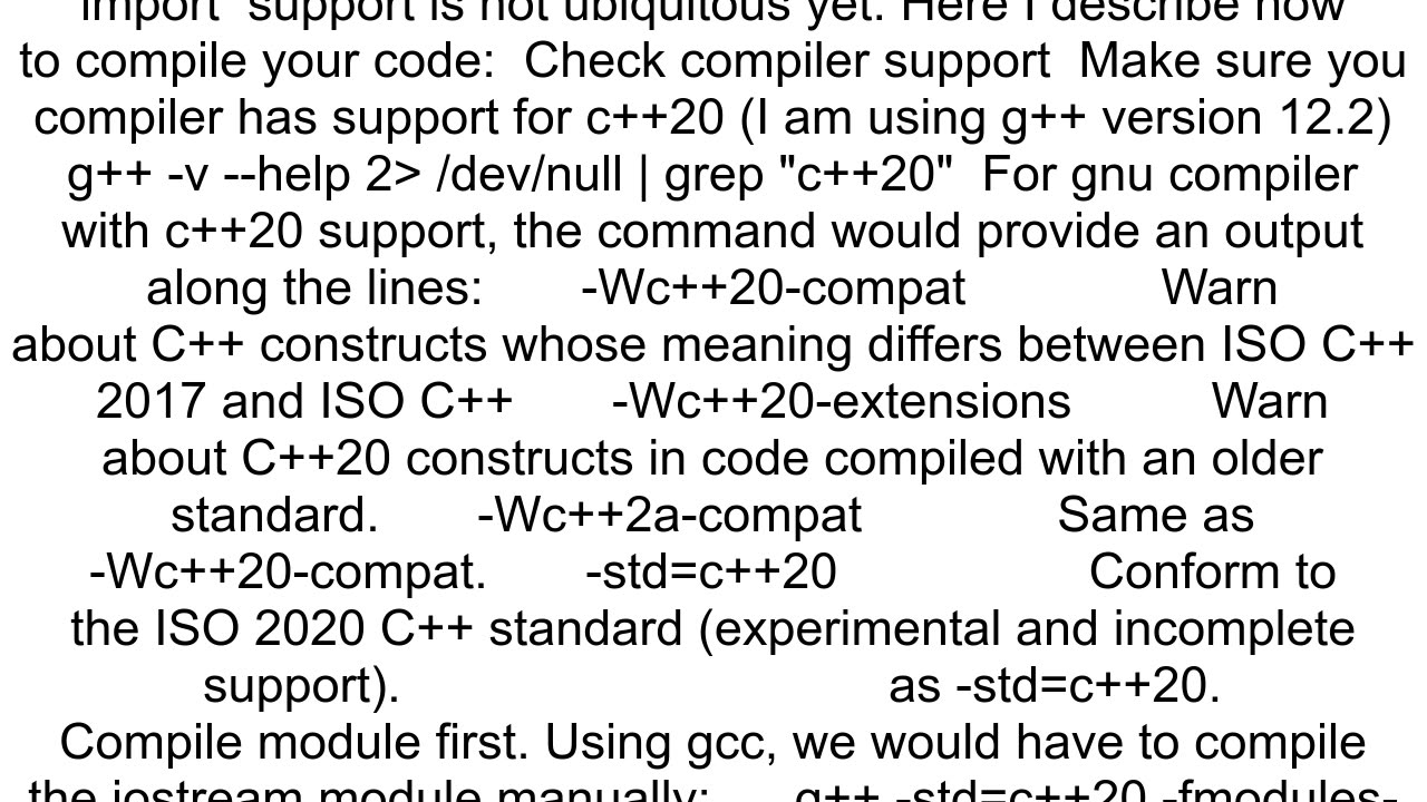 Learning C20 import ltiostreamgt error