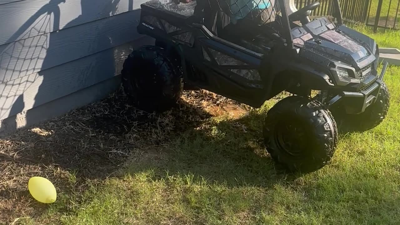 My Son Rammed His New Truck Into the Fence