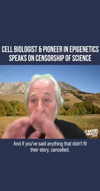 Bruce Lipton on Censorship - media is not your friend.