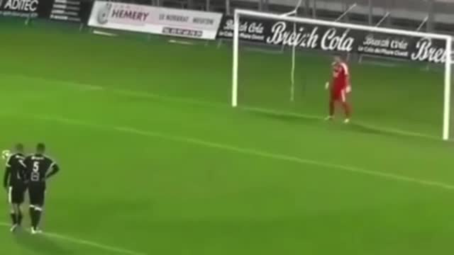 Craziest Soccer Penalty Kick!