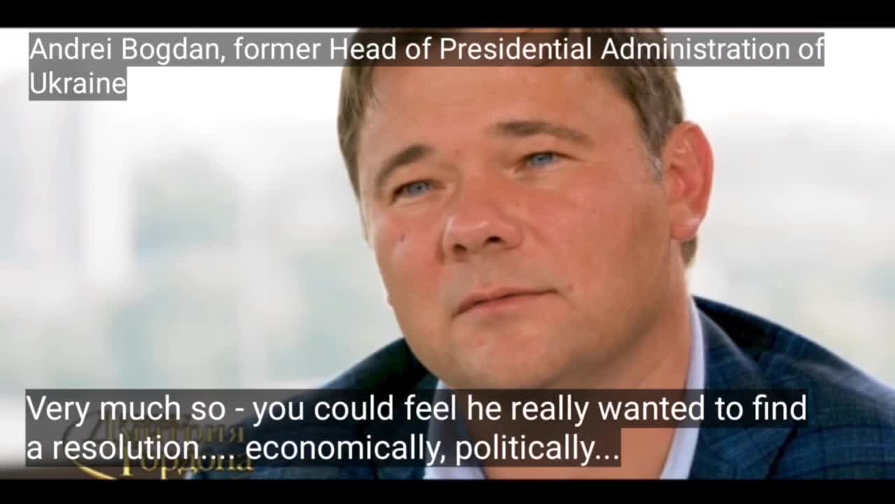 Former Head of Zelensky Administration has nothing bad to say about Putin