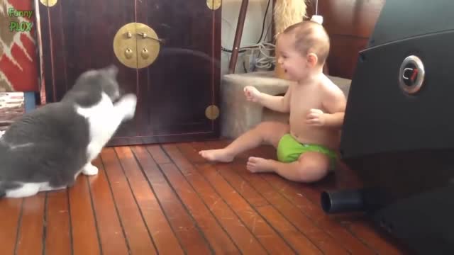 Baby playing with pussy