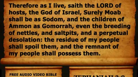 Bible Book 36. Zephaniah Complete 1-3, King James Version (KJV) Read Along Bible