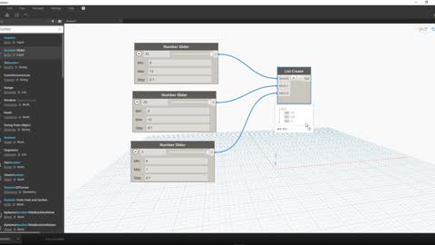 DYNAMO FOR REVIT_CREATING LIST OF NUMBERS