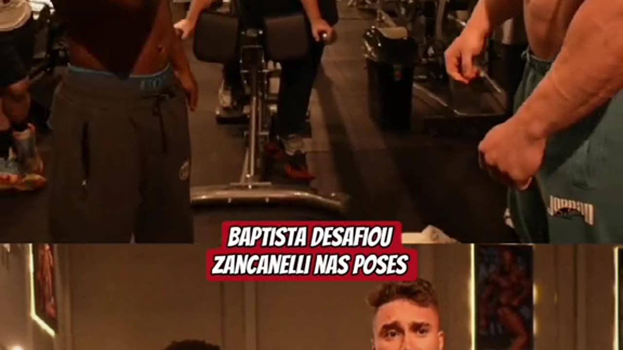 Baptista batendo de frente com fisiculturista