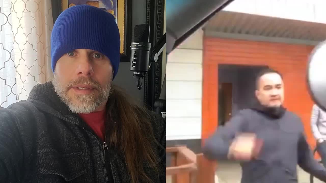 "You've Been Psy-Opped!" Angry Biker Smashes Window Because of THIS?!