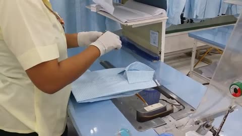 Traditional Formal Office Shirt Folding in the factory