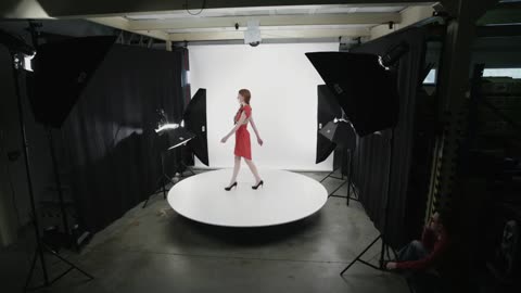 Walking belt video shooting - behind the scenes timelapse