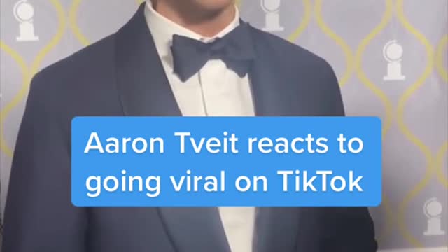 Aaron Tveit reacts to going viral on TikTok