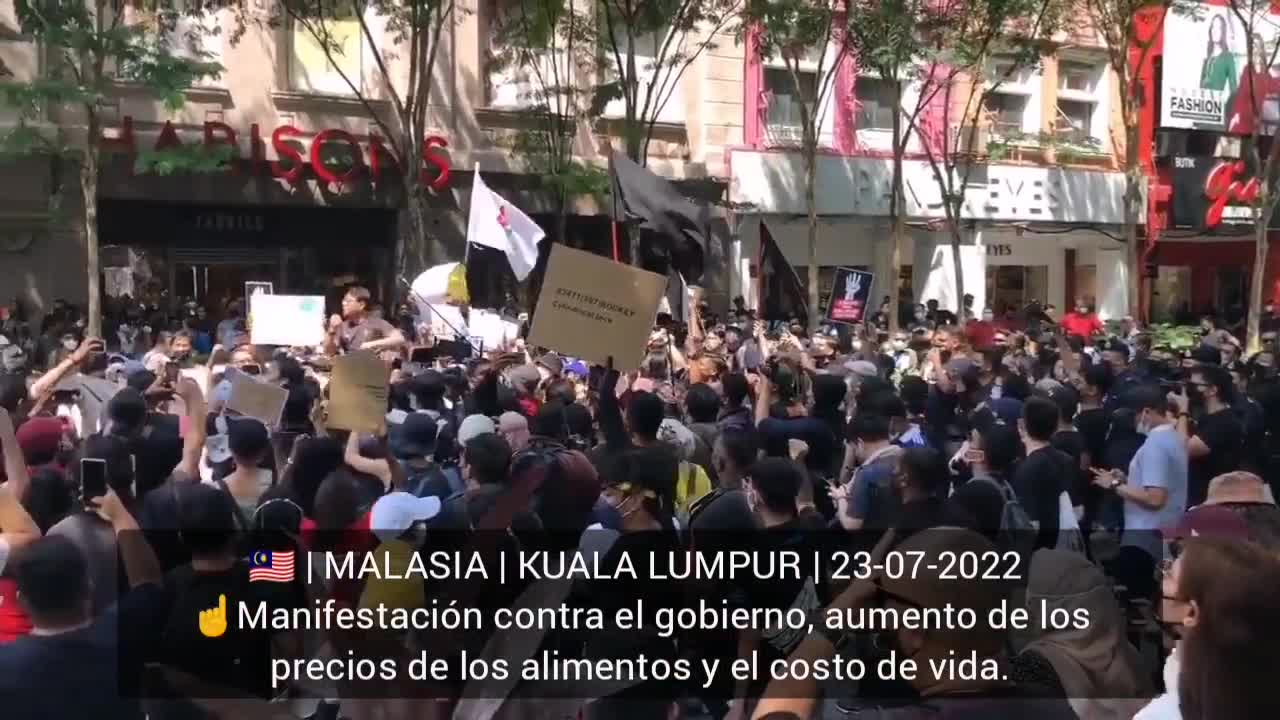 manifestación contra el gobierno