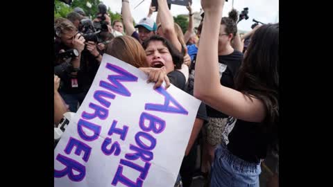 Multi colored haired womanists, suffer crushing blow. US Supreme Court Overturns Roe v. Wade - WD37 