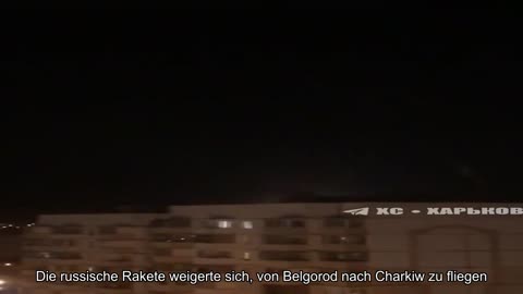 Die russische Rakete weigerte sich, von Belgorod nach Charkiw zu fliegen, und stürzte irgendwo in d