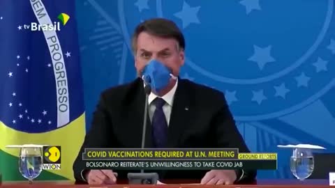 Brazilian President REFUSED to get the DEATH VAX before the UN meeting