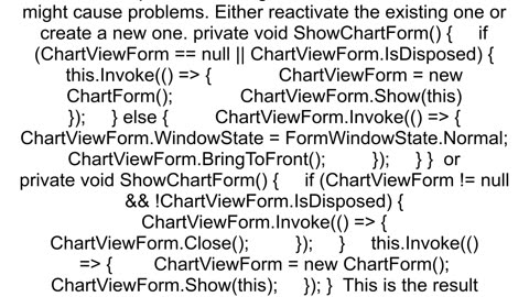crossthreading problem with WinForm in C