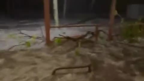 Video shows huge waves slamming into Army base in Marshall Islands