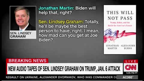 Not a great look for Lindsey Graham. Biden may be the best person to have