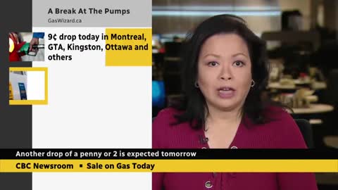 Gas prices drop by almost a dime per litre