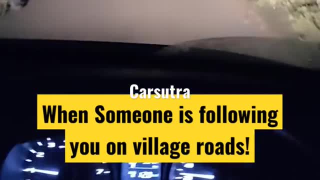 When Someone is following you on village roads! #shorts #roadrage #emergency #cartips