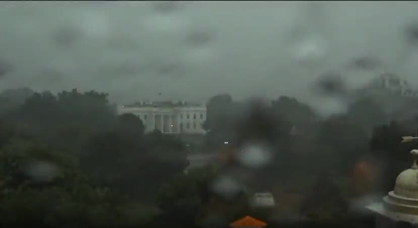 Lightning Strikes Within Feet Of The WH