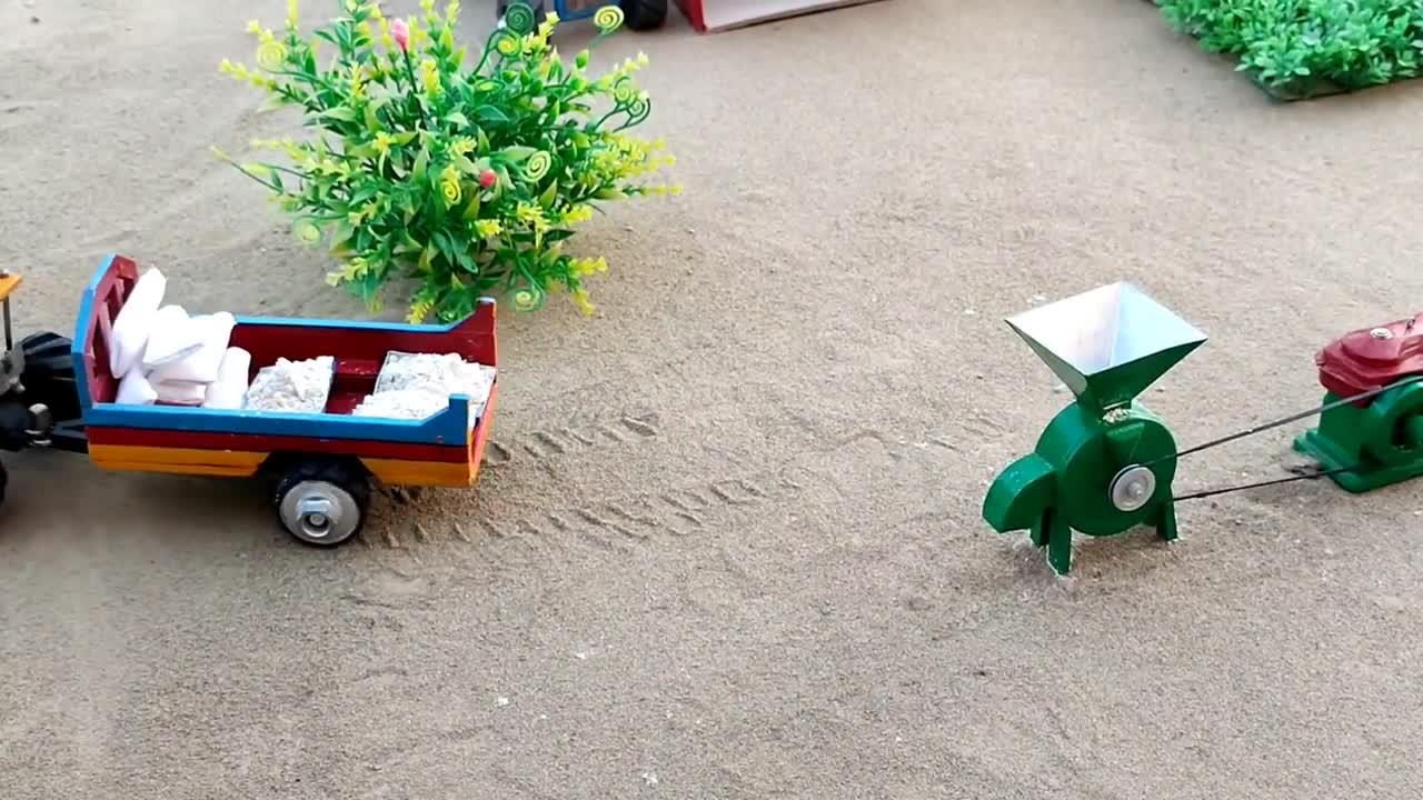 Today we will see how wheat is broken in small machines