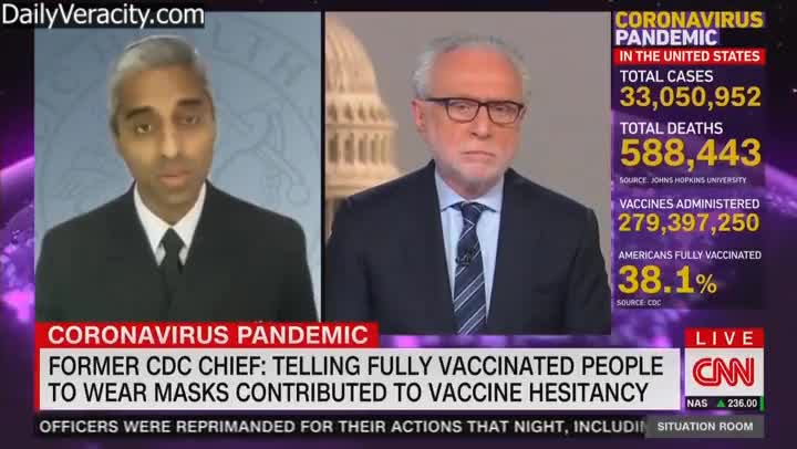 One Minute of Nonstop Lying About 100% Vaccine Effectiveness